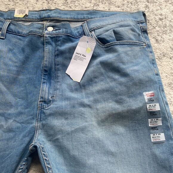 NWT Levi’s 502 Taper jeans light wash size 46 by 29 regular fit - Picture 4 of 7